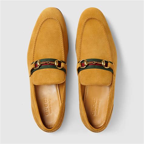 gucci loafers red mens|gucci suede loafers men.